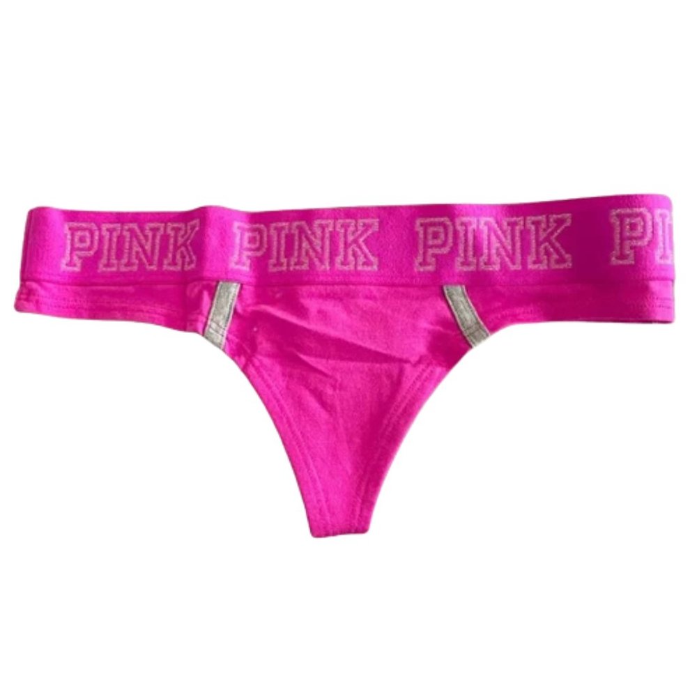 Pink Victoria Secret extra low rise thong